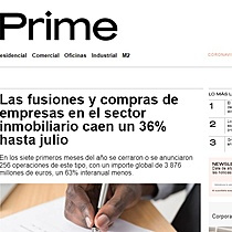 Las fusiones y compras de empresas en el sector inmobiliario caen un 36% hasta julio